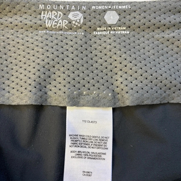 Mountain Hard Wear Women's Cargo Shorts Zip Pockets Belt Waist Buckle Gray 4 - Picture 3 of 6